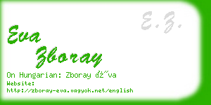 eva zboray business card